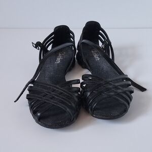 Skechers Black Strappy Sandals